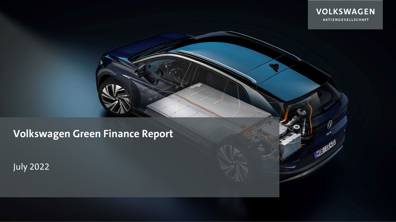 Volkswagen Green Finance Report 2022