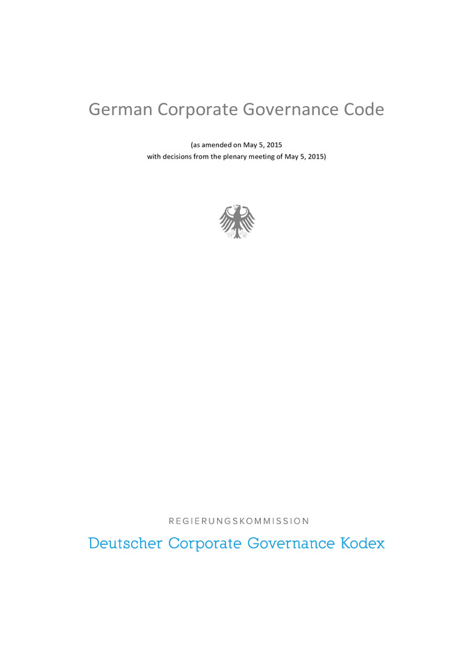 German Corporate Governance Code