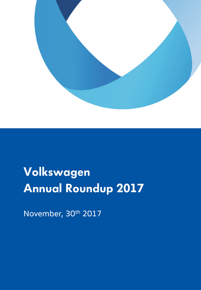 Volkswagen Brand Presentation and Speech - Year-End Session 2017