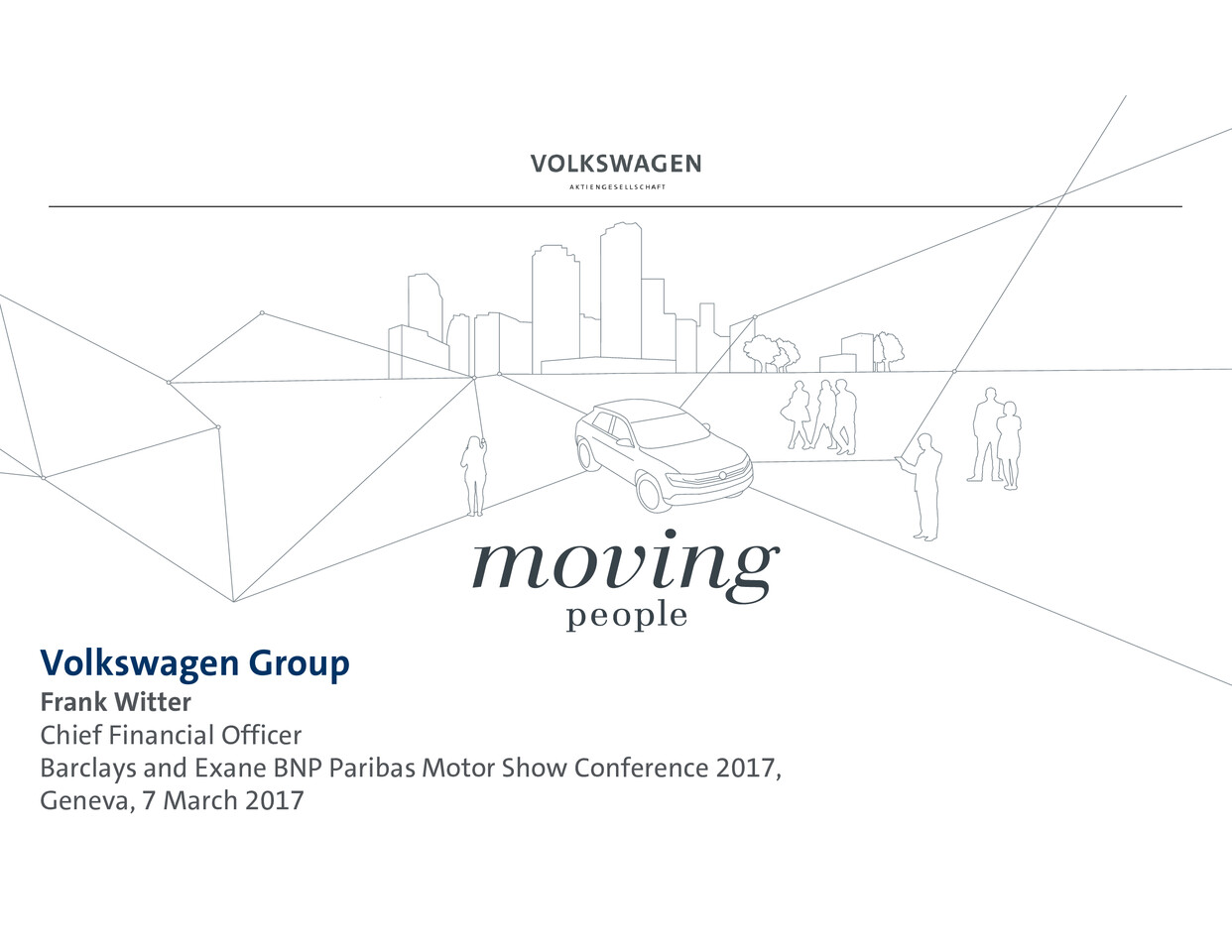 Volkswagen Group Presentation - Barclays and Exane BNP Paribas Motor Show Conference 2017