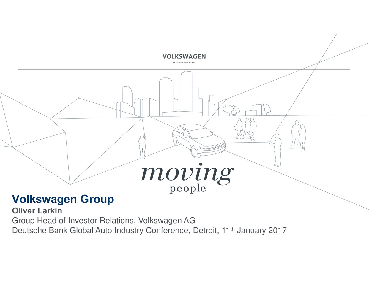 Volkswagen Group Präsentation - Deutsche Bank Global Auto Industry Conference
