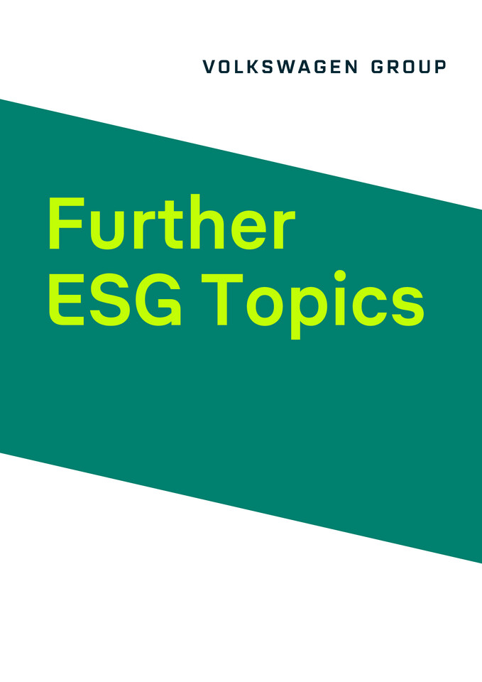 Further ESG-Topics