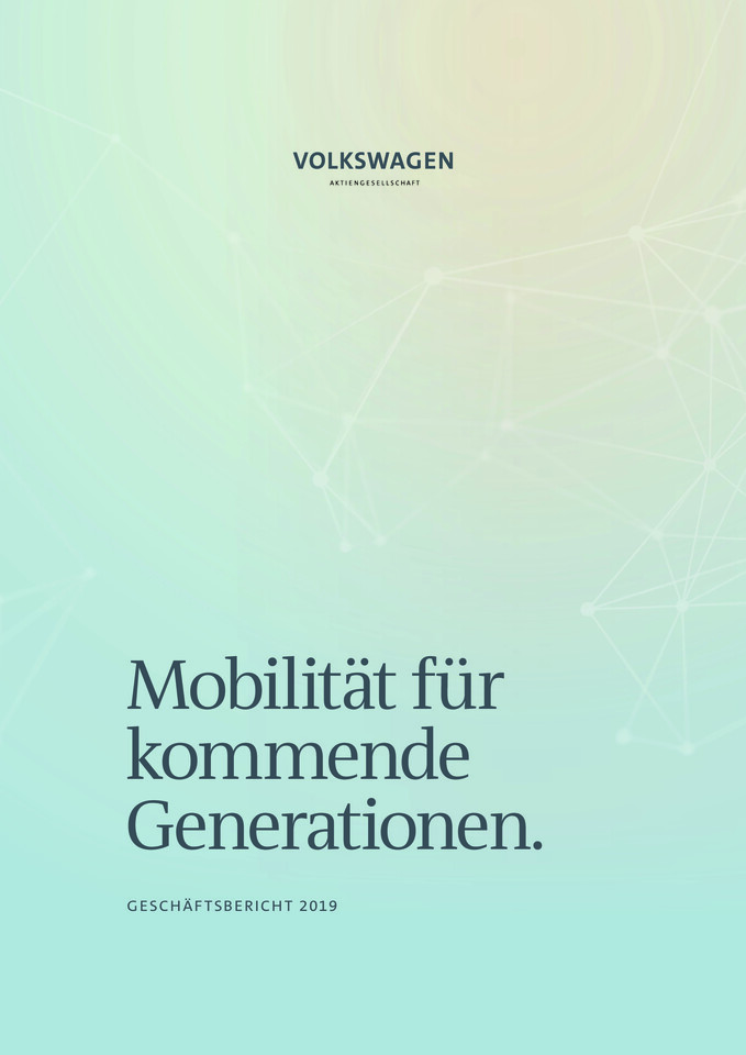 Geschäftsbericht der Volkswagen AG 2019