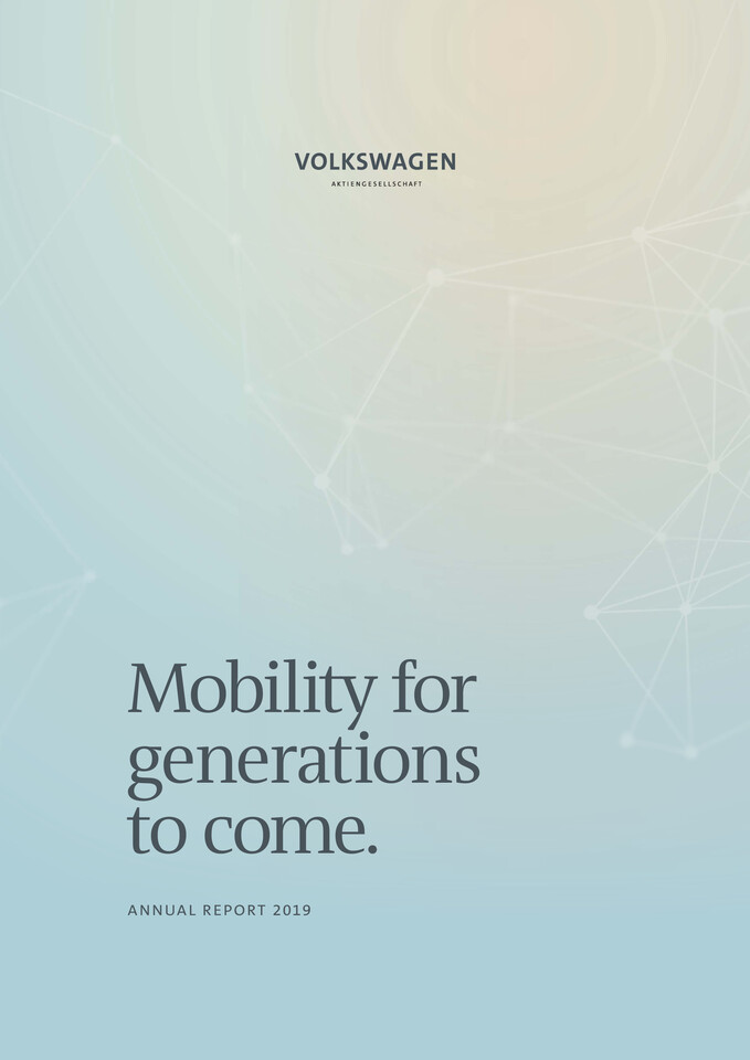 Volkswagen AG Annual Report 2019