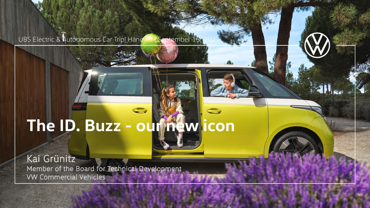Volkswagen Marke Präsentation “The ID. Buzz -our new icon” - UBS Electric & Autonomous Car Trip