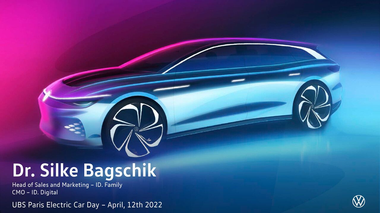 Volkswagen Marke Präsentation - UBS Paris Electric Car Day