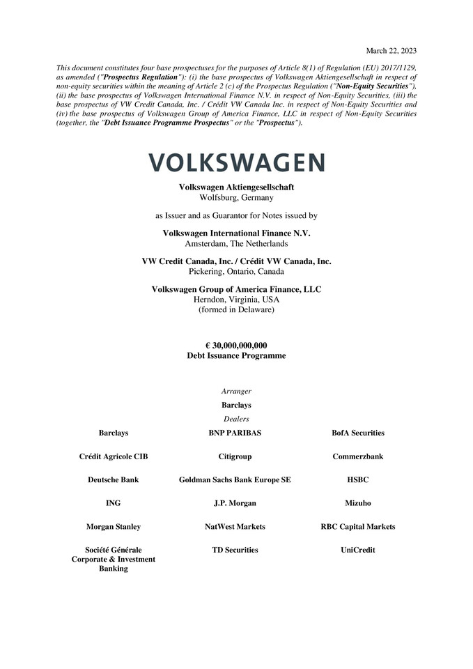 1. Nachtrag zum Basisprospekt