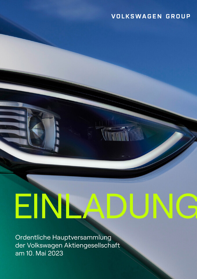 Einladung zur ordentlichen Hauptversammlung 2023