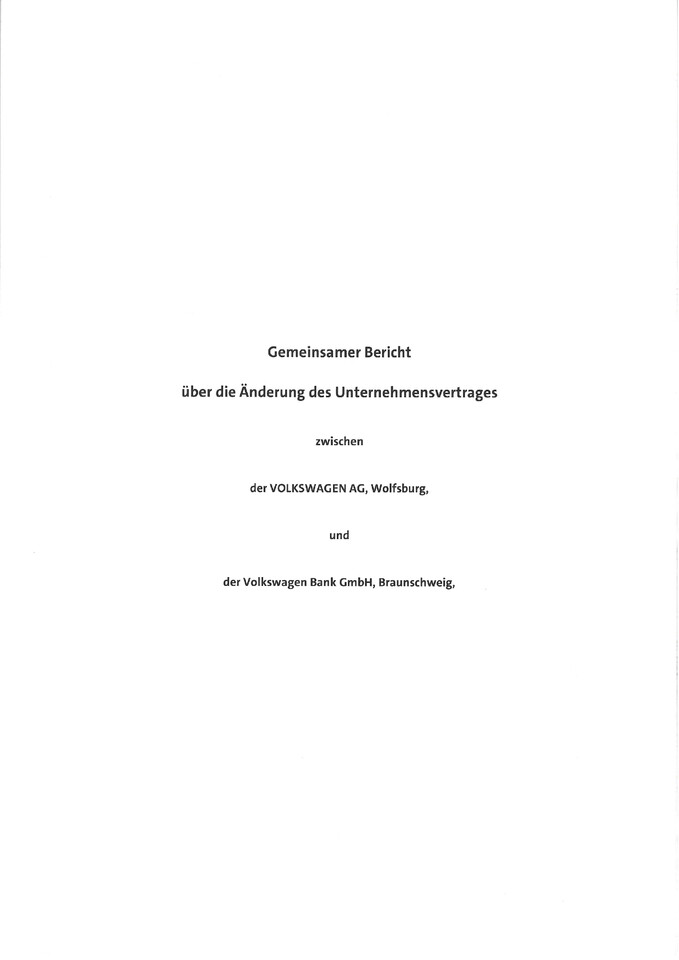 Gemeinsamer Bericht