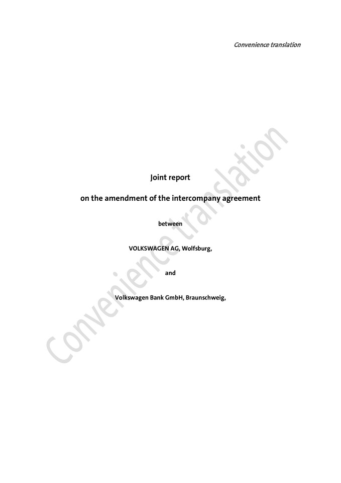 Joint Report
