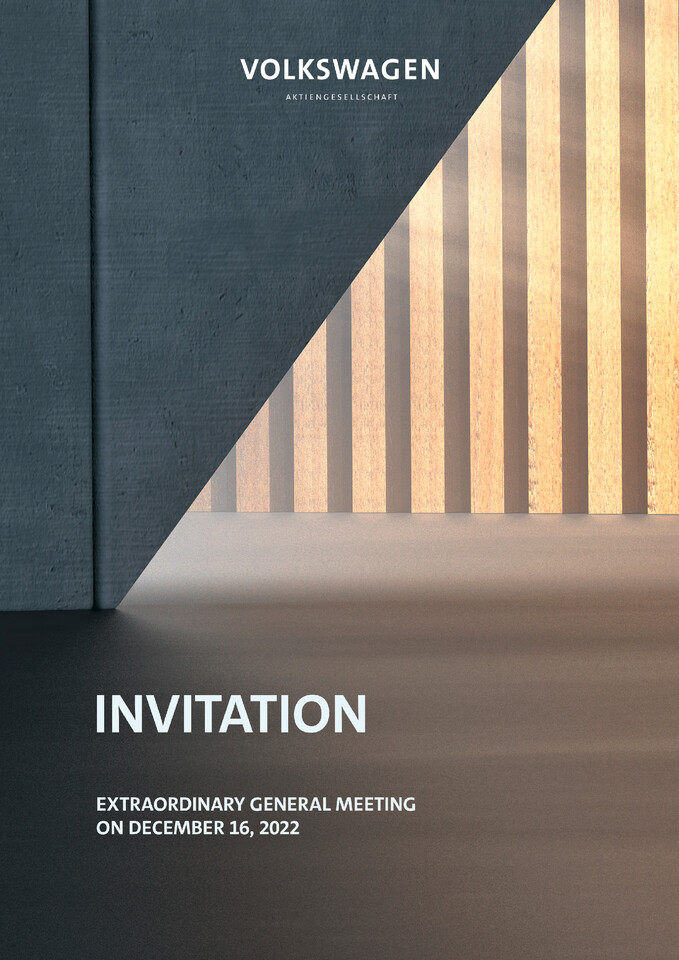 Invitation to the Extraordinary General Meeting on December 16, 2022