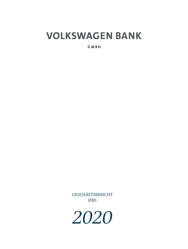 Geschäftsbericht Volkswagen Bank GmbH 2020