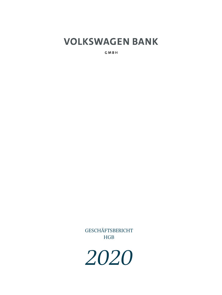 Jahresabschluss der Volkswagen Bank GmbH zum 31.12.2020