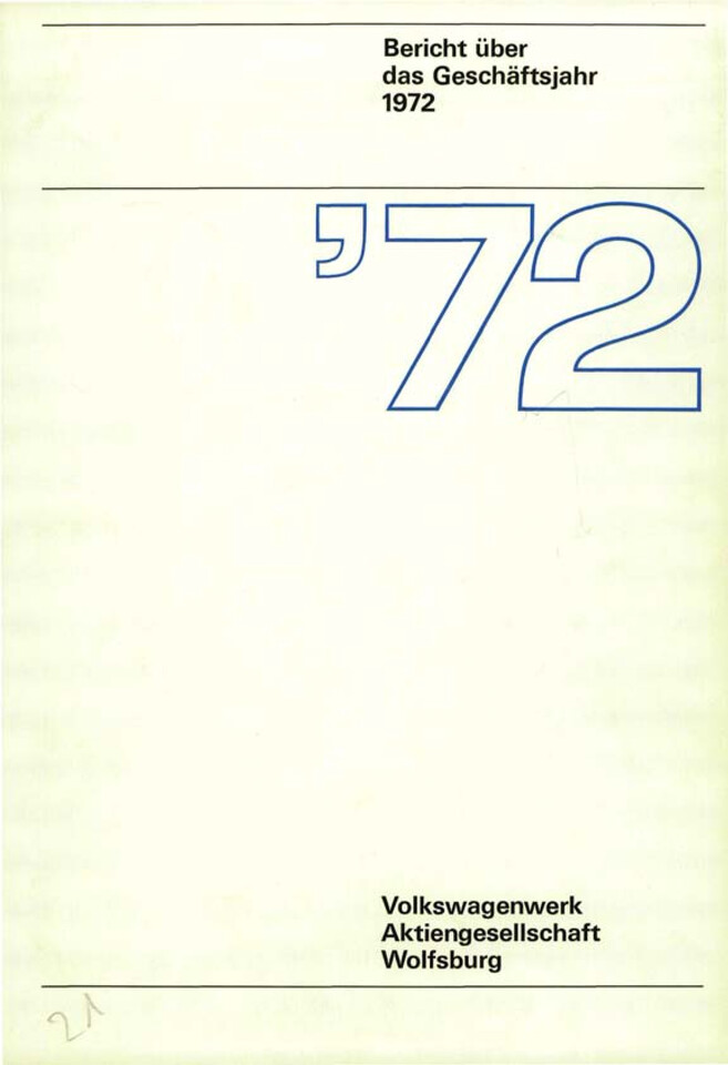 Geschäftsbericht 1972