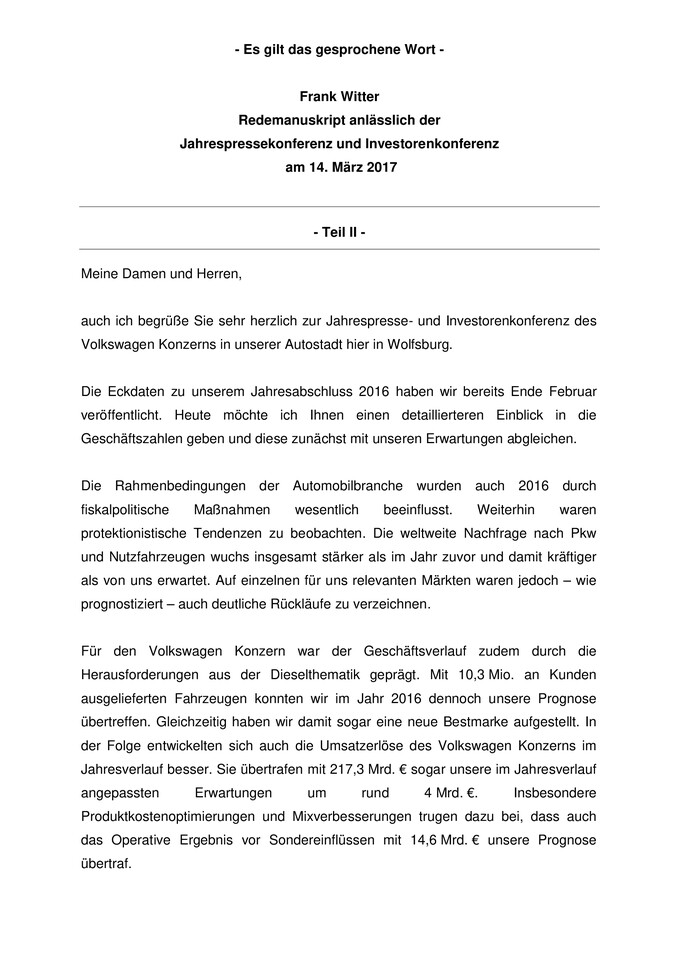 Präsentation und Rede von Frank Witter, Teil 2