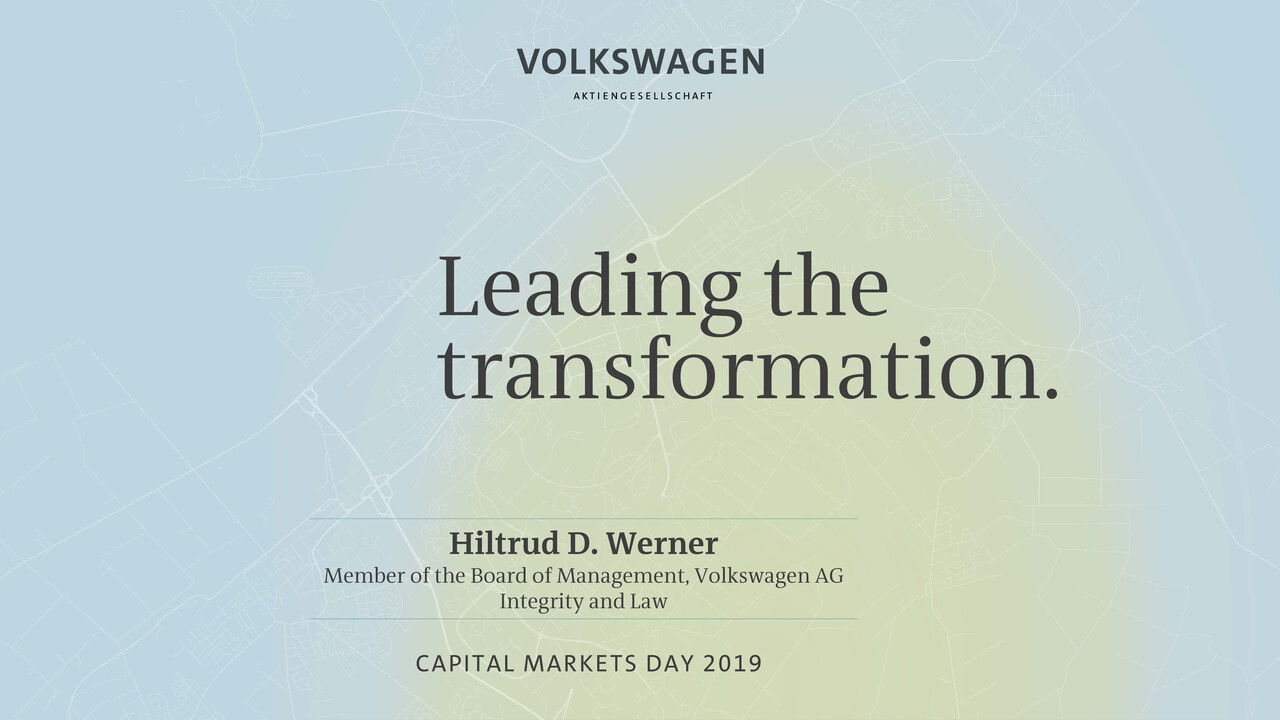 Volkswagen Konzern Präsentation - Capital Markets Day, Präsentation von Hiltrud D. Werner (Englisch)