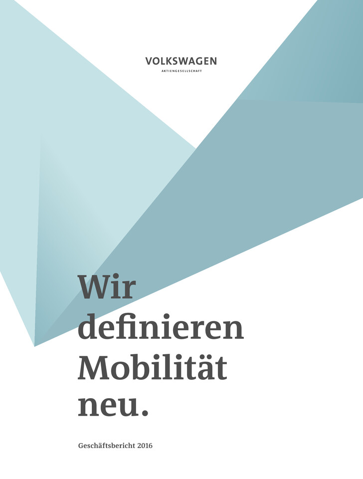 Volkswagen AG - Geschäftsbericht 2016
