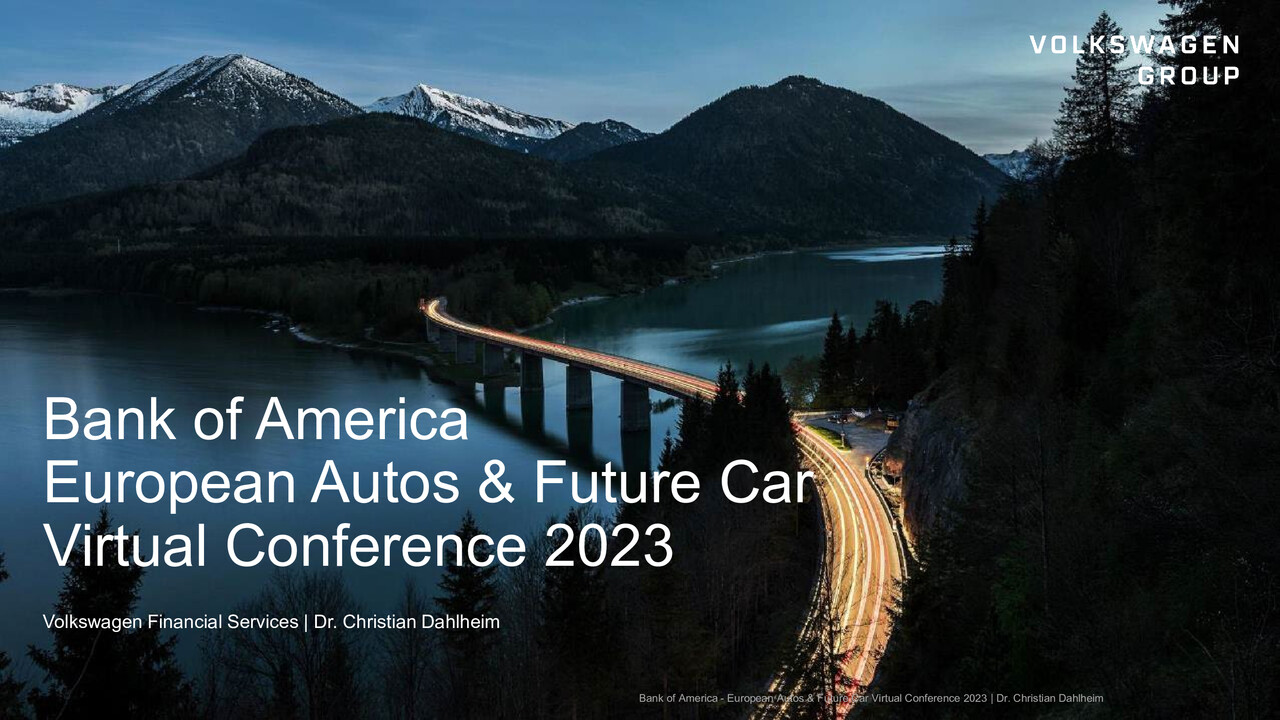 Bank of America European Autos & Future Car Virtual Conference 2023