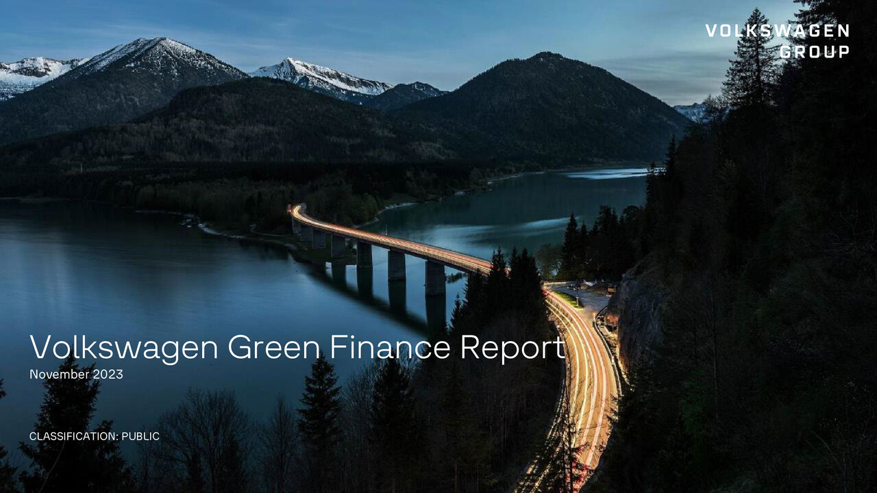 Volkswagen Green Finance Report 2023