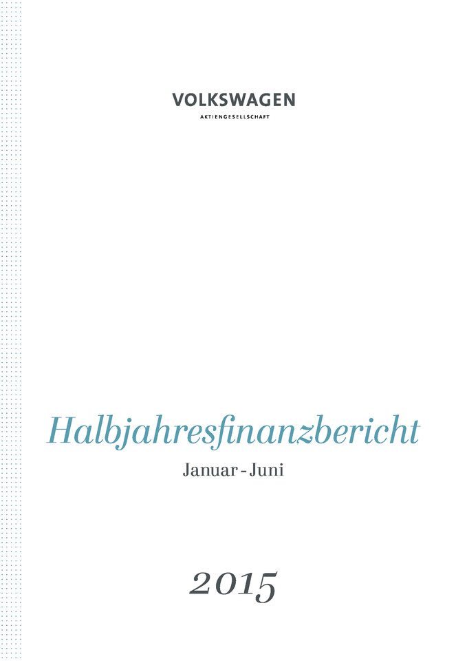 Halbjahresfinanzbericht 2015