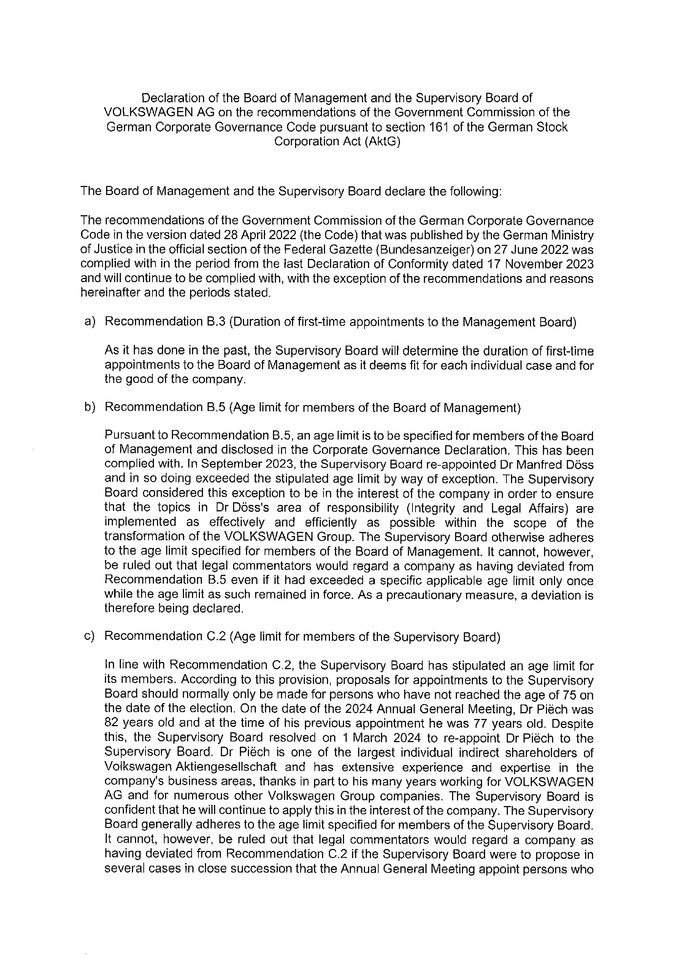 Declaration of Conformity 2024