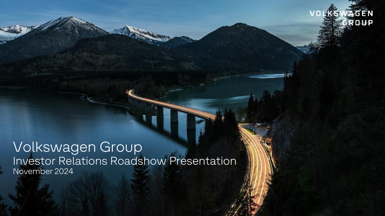 Volkswagen Konzern Präsentation - Investor Relations Roadshow Presentation (Englisch)