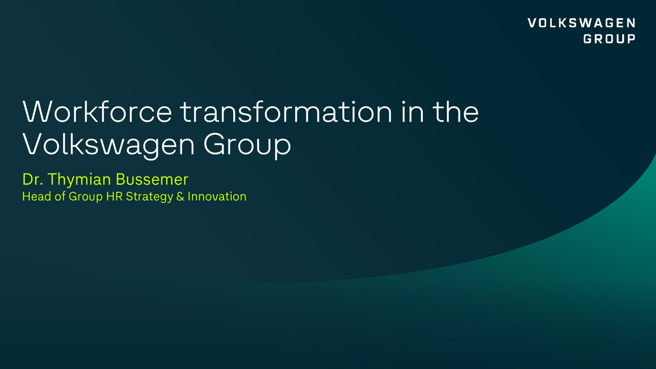 Climate Action 100 Visit - Workforce transformation in the Volkswagen Group