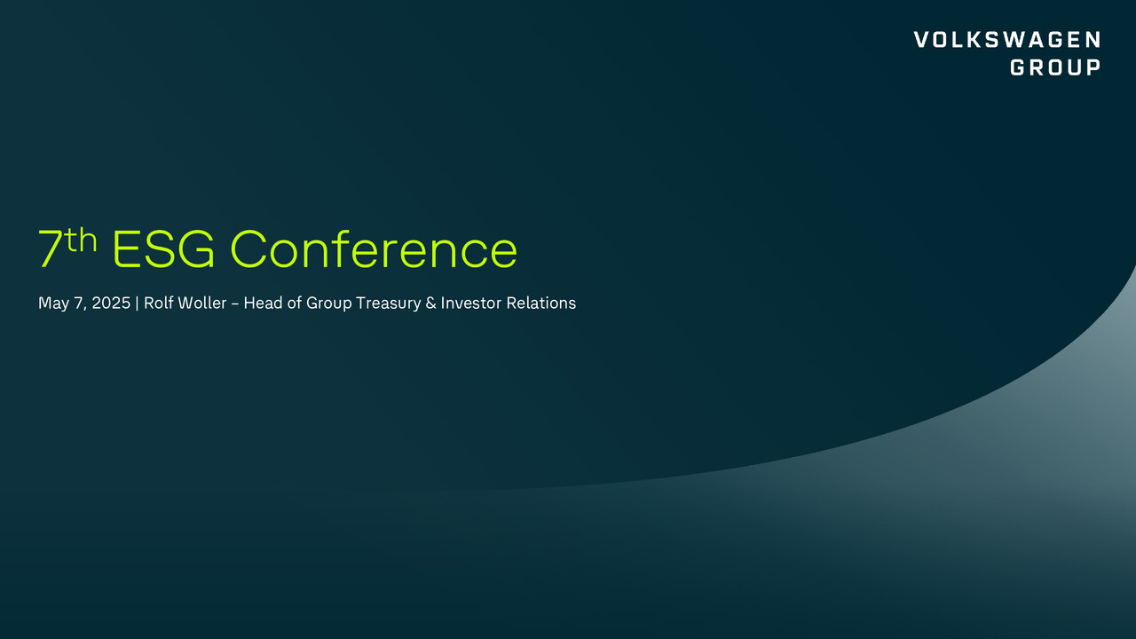 ESG Conference - Treasury