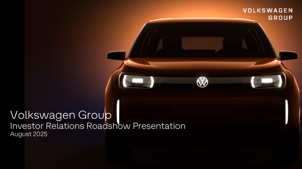 Investor Relations Roadshow Präsentation August 2025