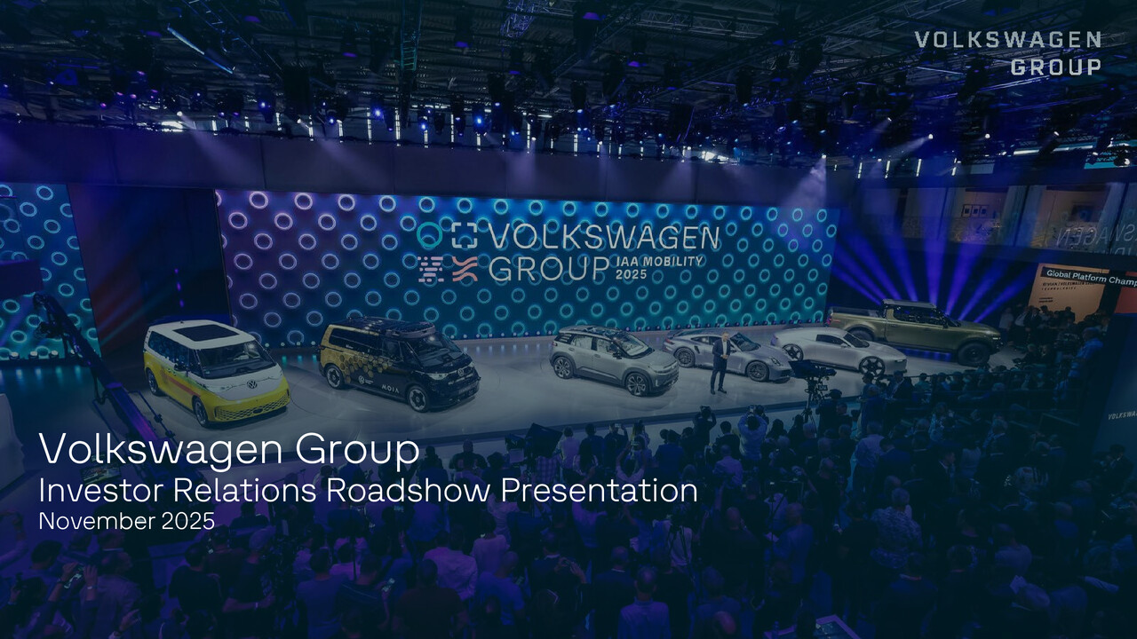 Volkswagen Group Investor Relations Roadshow Präsentation November 2025