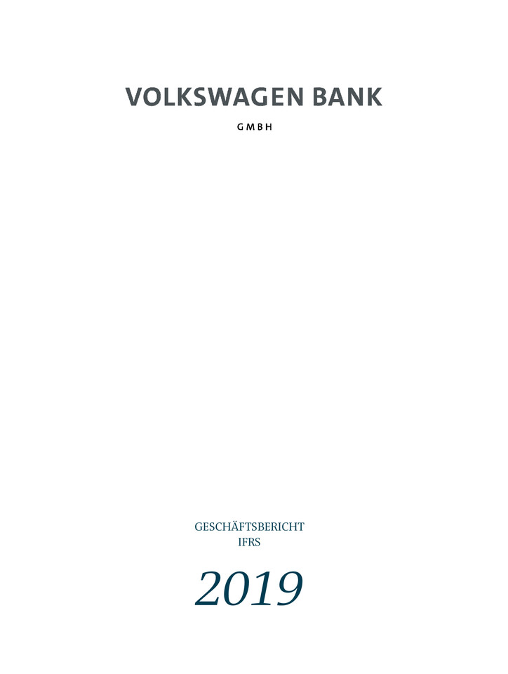 Volkswagen Bank GmbH IFRS Geschäftsbericht 2019