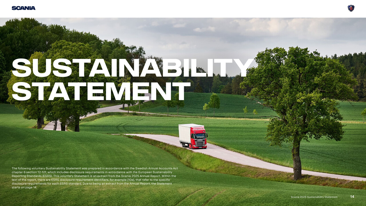 Scania Sustainability Update 2025