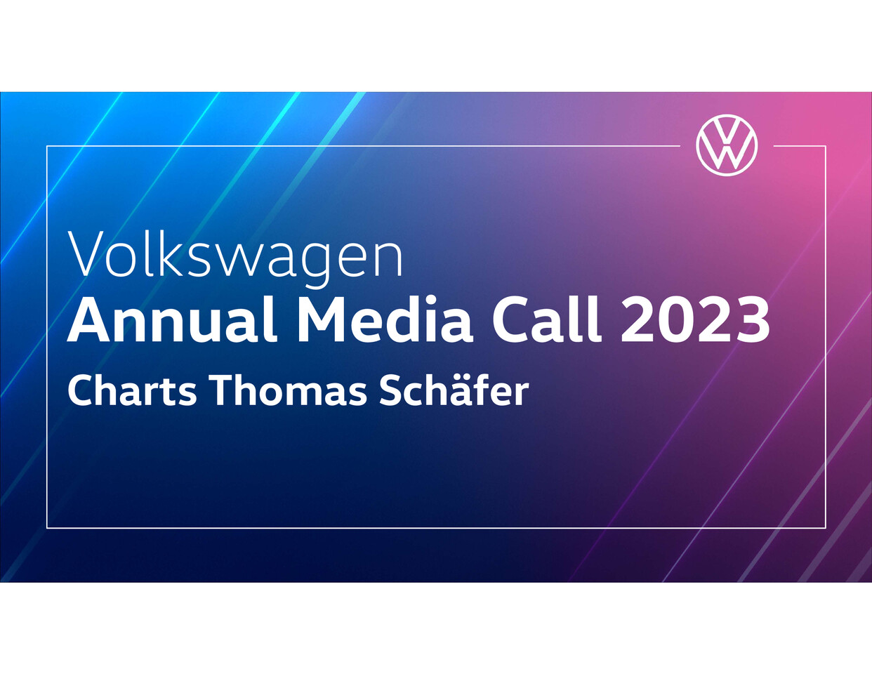 Charts CEO Thomas Schäfer, Annual Media Call 2023
