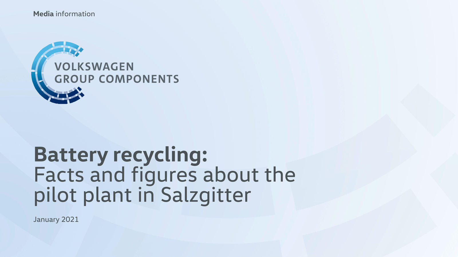 Battery recycling pilot plant