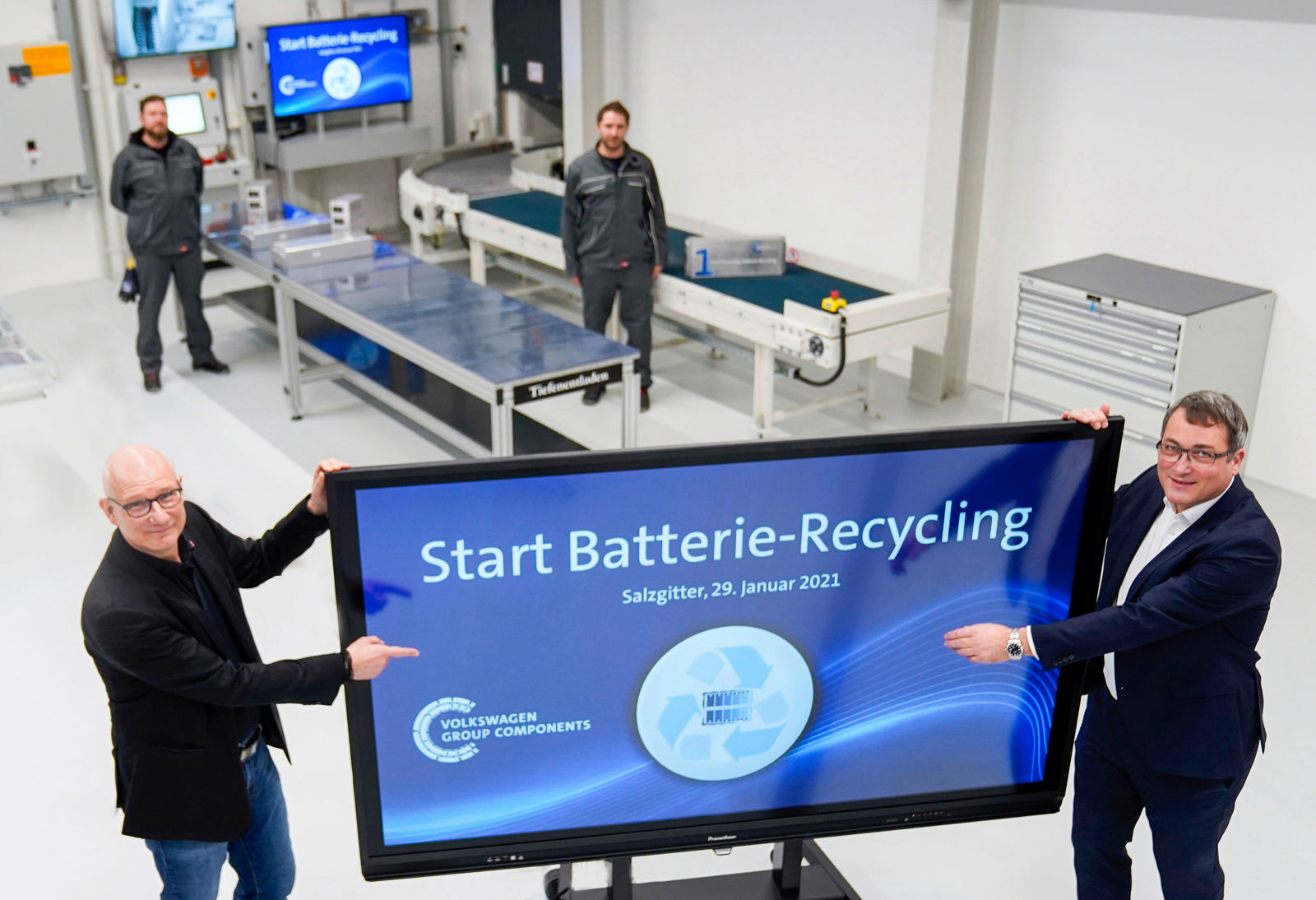 Battery recycling pilot plant