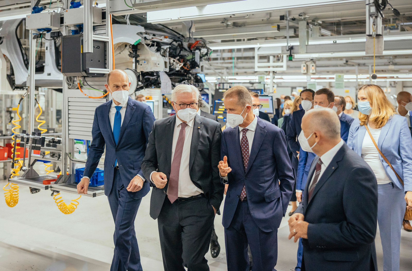 E-Auto-Werk Zwickau: Bundespräsident Steinmeier informiert sich über Transformation