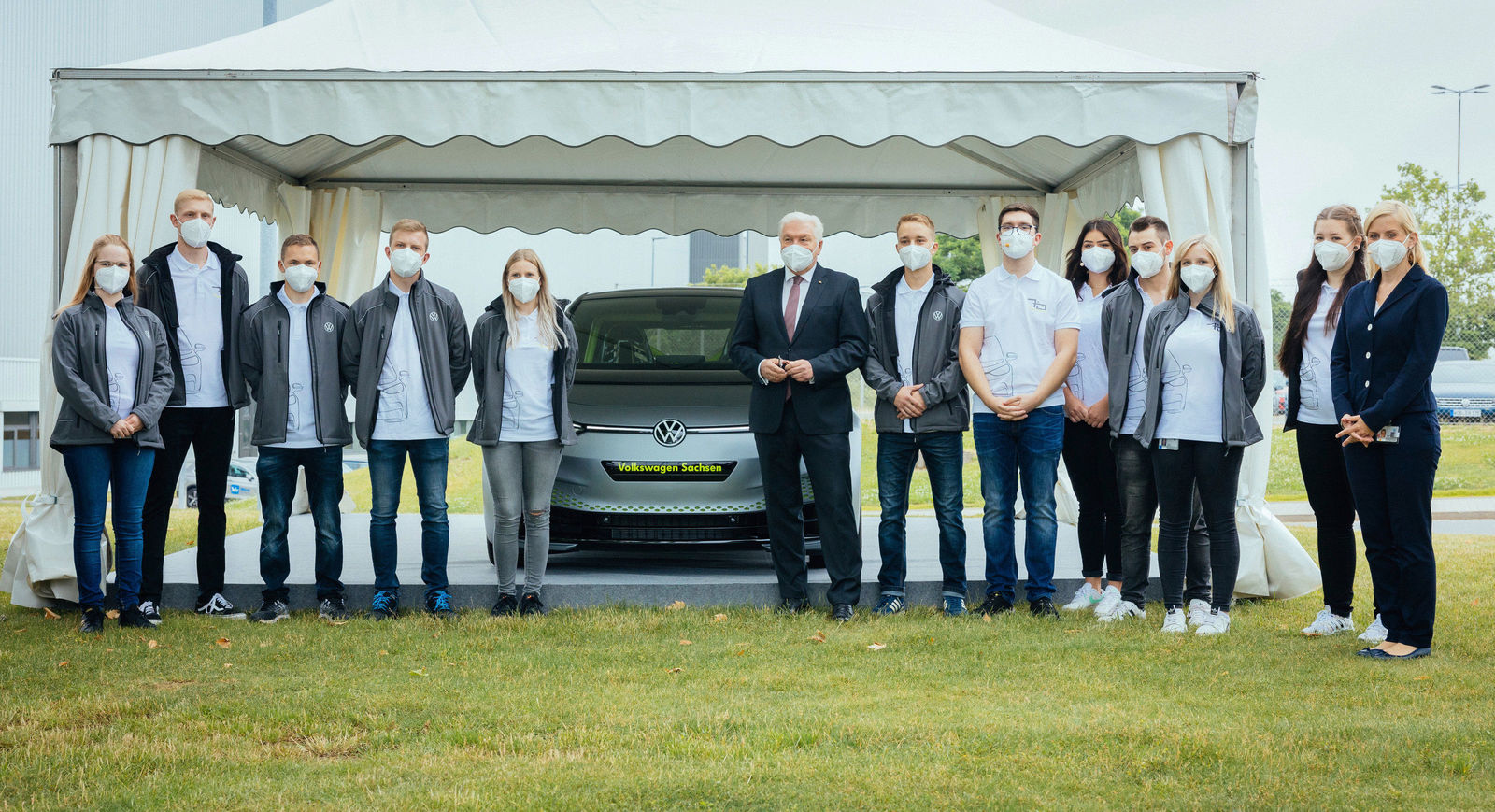 E-Auto-Werk Zwickau: Bundespräsident Steinmeier informiert sich über Transformation