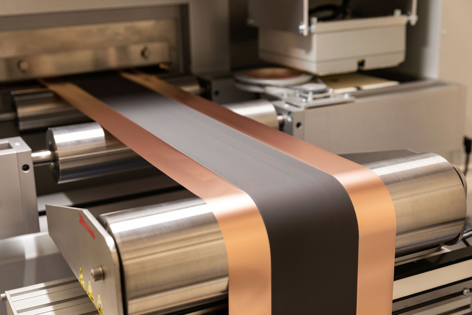 Opening of battery laboratories | Coated and dried anode coil