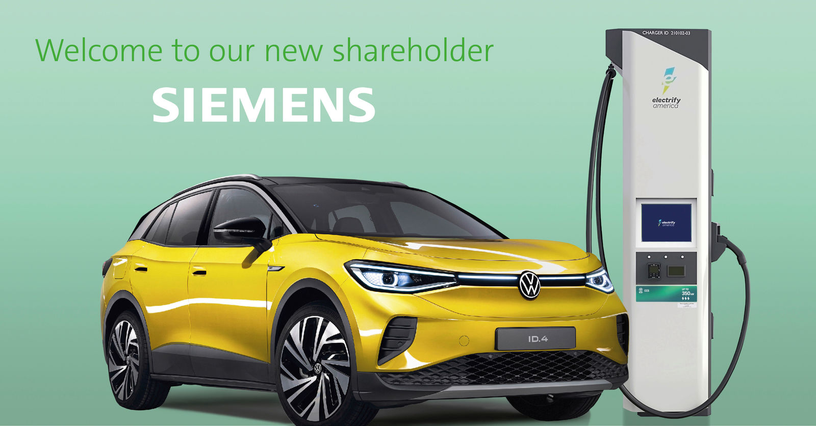 Volkswagen and Siemens invest in Electrify America’s ambitious growth plans