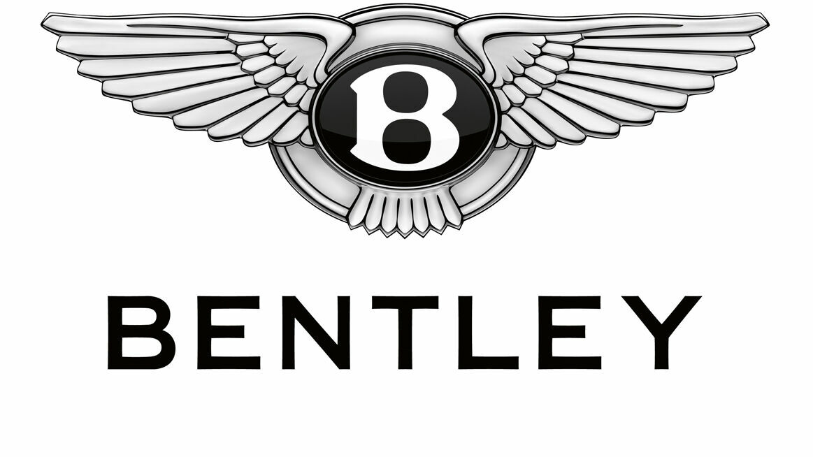 Bentley Logo auf weißem Hintergrund