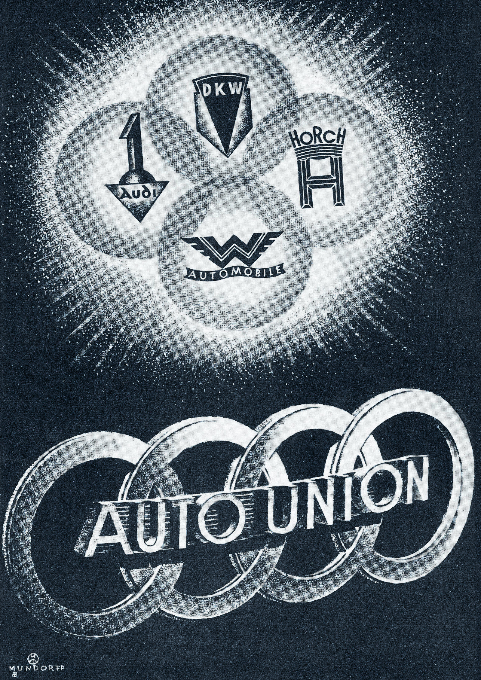 Die vier Marken der Auto Union