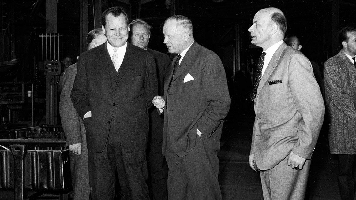 Chronik 1960: Besuch von Willy Brandt