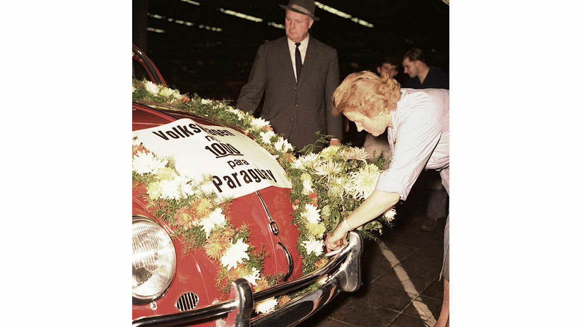 Chronik 1961: 1000. Volkswagen für Paraguay