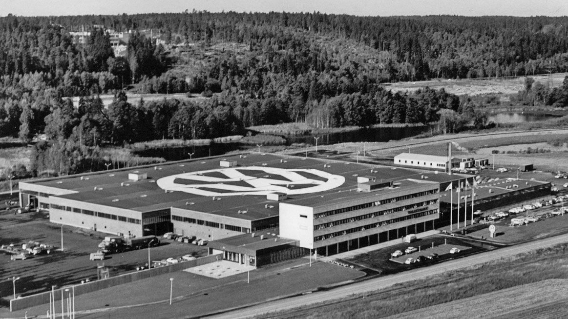 Chronik 1963: Volkswagen Zentrum in Schweden
