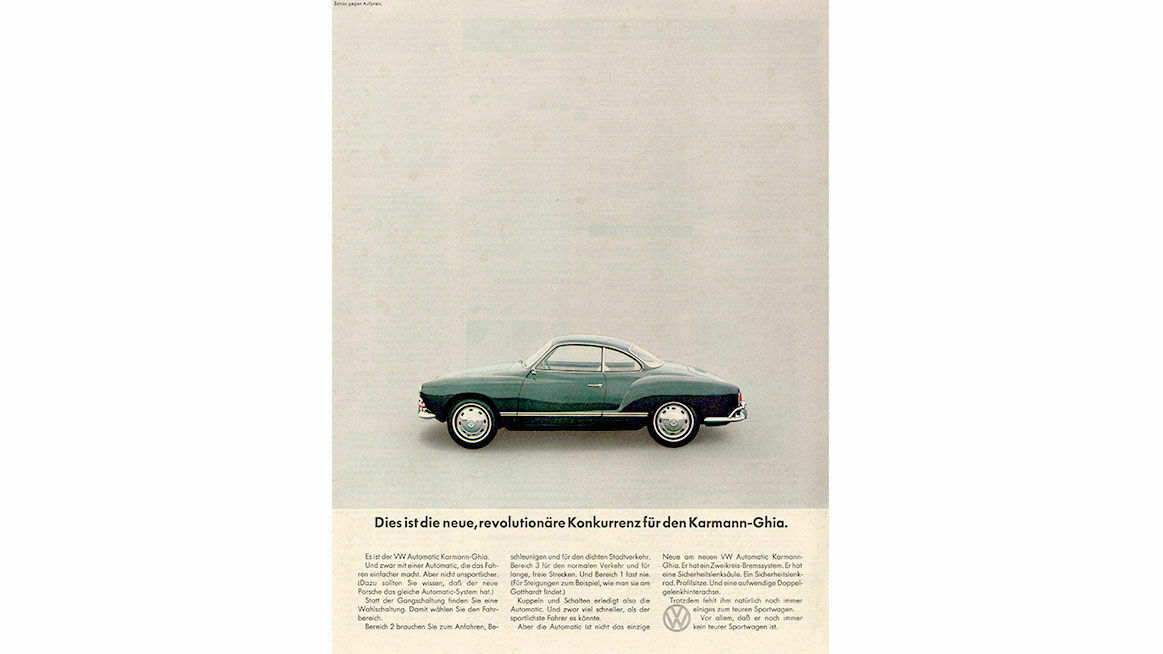 Chronicle 1967: Karmann Ghia ad