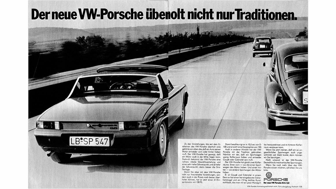 Chronik 1972: „Der VW-Porsche überholt ...“