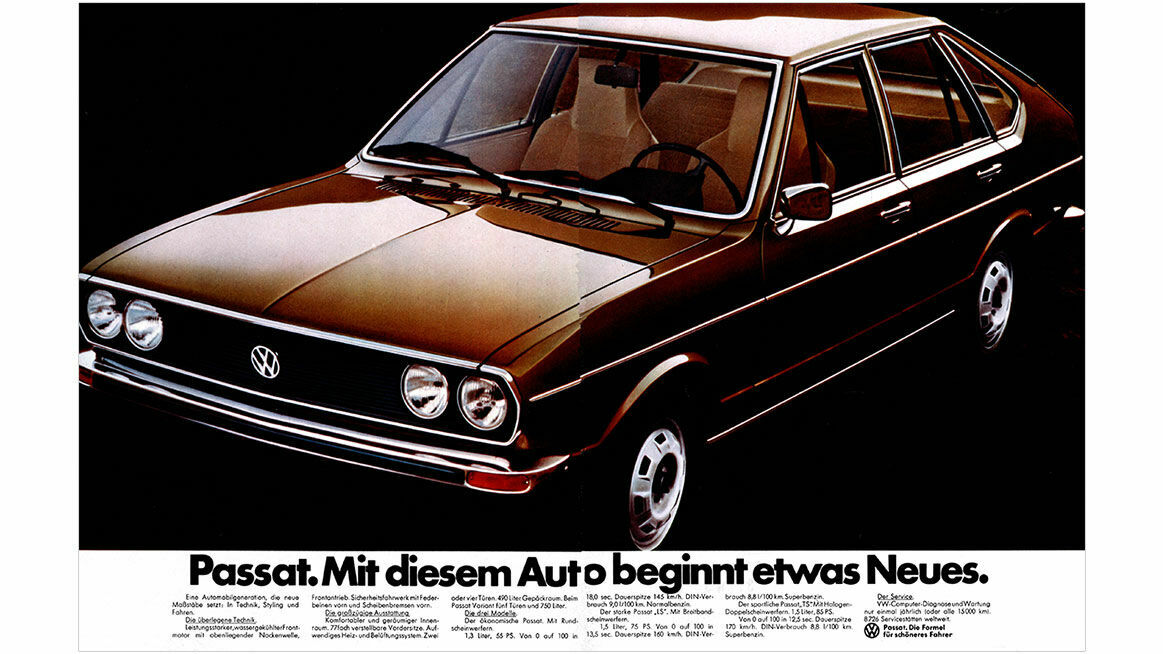 Chronik 1973: „Passat. Mit diesem Auto beginnt etwas Neues.“