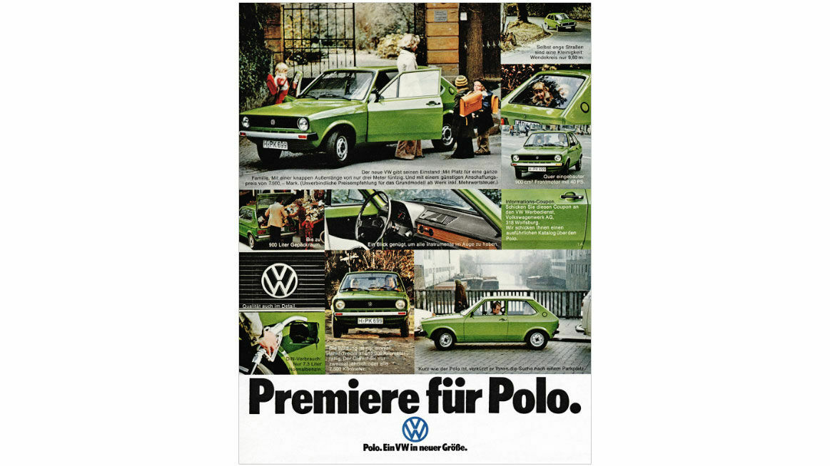 Chronik 1975: „Premiere für Polo.“