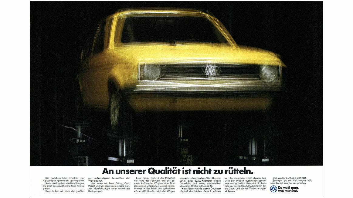 Chronicle 1978: Volkswagen ad