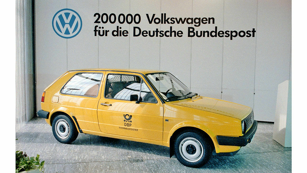 Chronicle 1986: 200,000 Volkswagens for Deutsche Bundespost